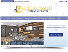 Tablet Screenshot of lifealignedwellness.com